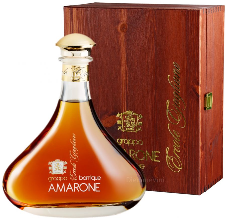 Grappa Amarone BARRIQUE Marcati 0.7/40% with wooden box - Rakia / Grappa /  Brandy | The World of Whisky